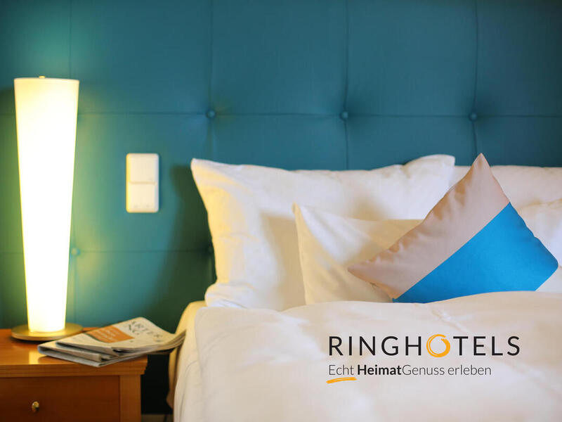 A lot of space in the comfortable and modern furnished suite in the 4-star-superior hotel Ringhotel Hohenlohe in Schwaebisch Hall 